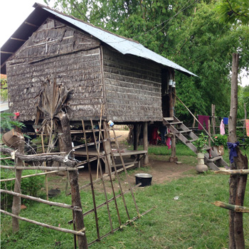 カンボジアの農村写真