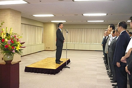 �����@������b�ɂ��@���ȐE���ɑ΂���P���̗l�q(2009/9/24)