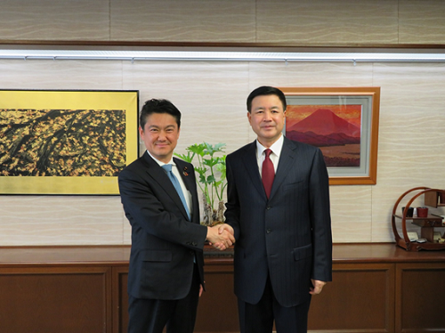 May 23, 2019 Justice Minister Received a Courtesy Call from Deputy Minister of Public Security of China
