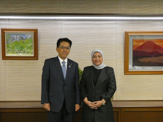 December 13, 2019 Parliamentary Vice-Minister of Justice Received Courtesy Call from the Minister of Manpower of Indonesia