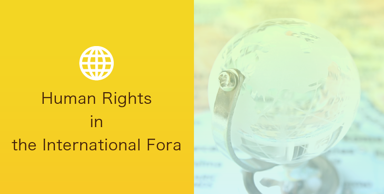 Human Rights in the International Fora