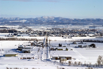 (沼田町の雪景色) (沼田町の雪景色)