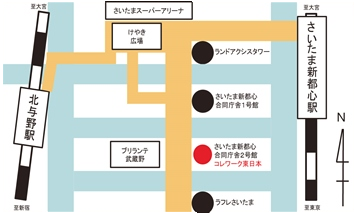コレワーク東日本所在図