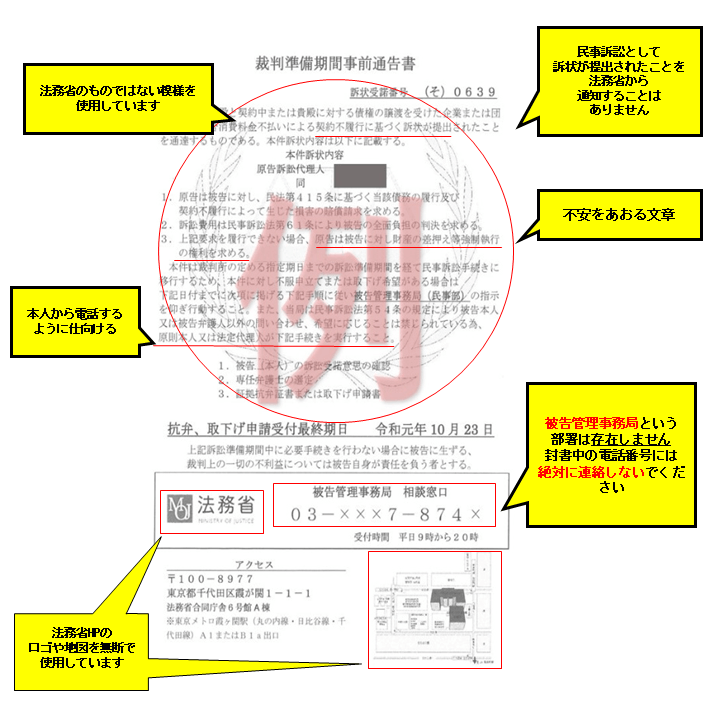 架空請求はがき例２