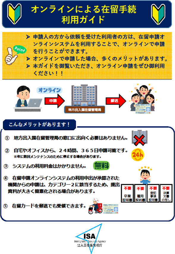 オンラインによる在留手続利用ガイド