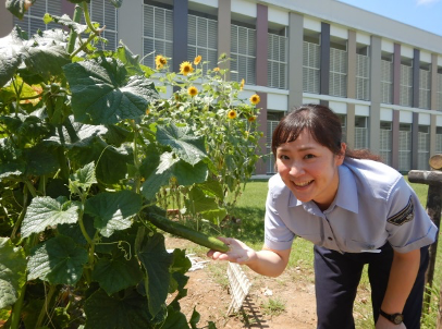 画像:少年たちが育てた夏野菜