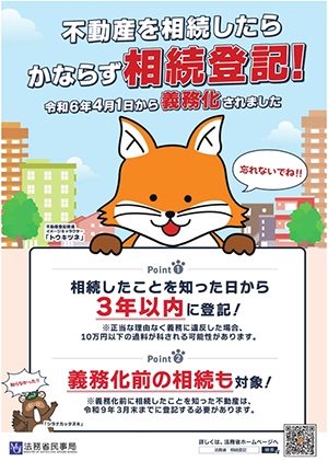 相続登記の義務化ポスター