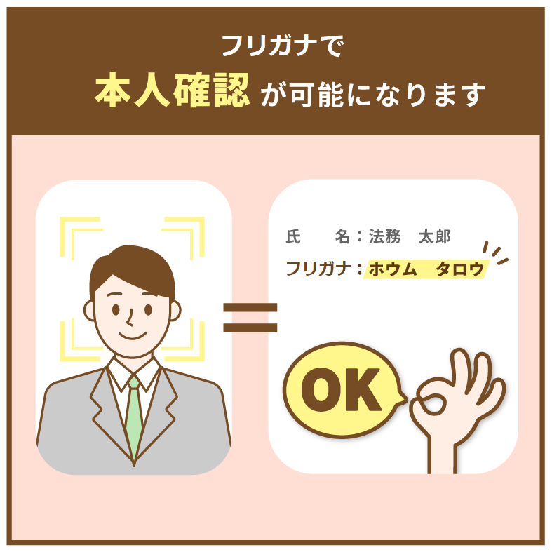 戸籍にフリガナが記載されます
