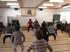 Opening facility hall for local gymnastics workshop (Shisuien, Tokyo Prefecture)