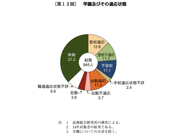 第１３図　学識及びその適応状態