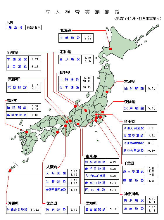 立入検査実施