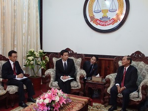 井野法務大臣政務官がラオス人民民主共和国を訪問しました。