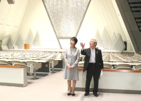 上川法務大臣が，２０２０年のコングレスの開催地である京都を訪問しました。
