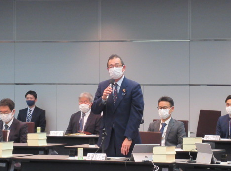津島法務副大臣が「法制審議会第１９３回会議」に出席しました（令和４年１月１７日）。