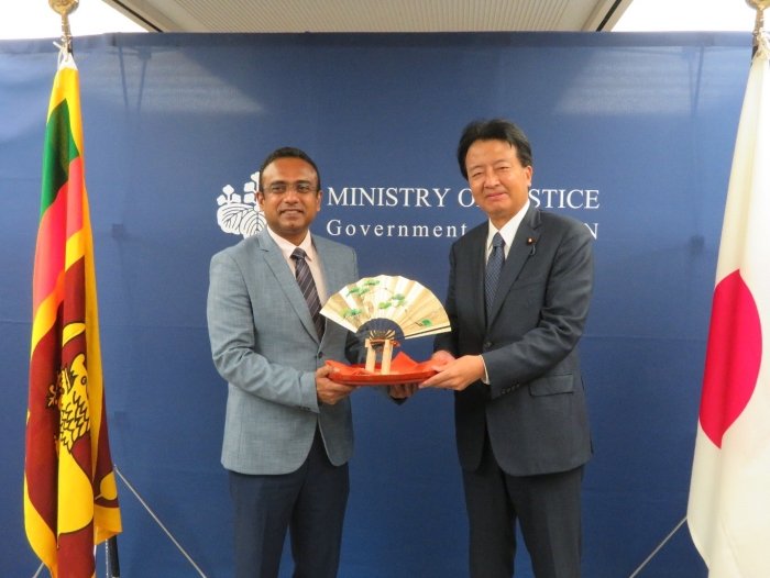 October 5, 2022 Courtesy Visit to the State Minister of Justice by the Minister of Labour and Foreign Employment of the Domestic Socialist Republic of Sri Lanka