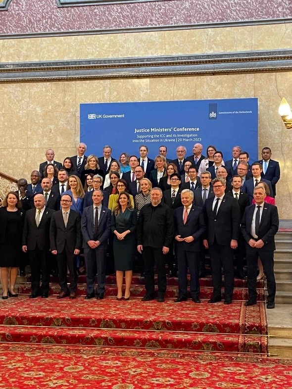 March 30, 2023 Parliamentary Vice-Minister of Justice attended the Justice Ministers’ Conference: Supporting the ICC and its Investigation into the Situation in Ukraine Co-hosted by the UK and Netherlands.