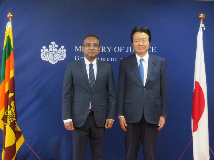 門山宏哲法務副大臣が、スリランカ労働・海外雇用大臣による表敬訪問を受けました。