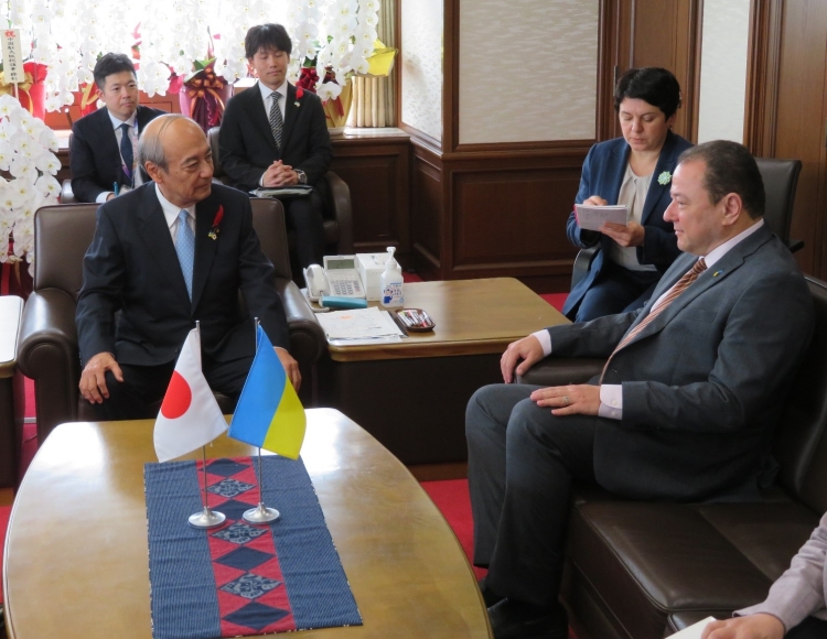 October 17, 2023 Minister of Justice Holds Talks with the Ambassador Extraordinary and Plenipotentiary of Ukraine to Japan