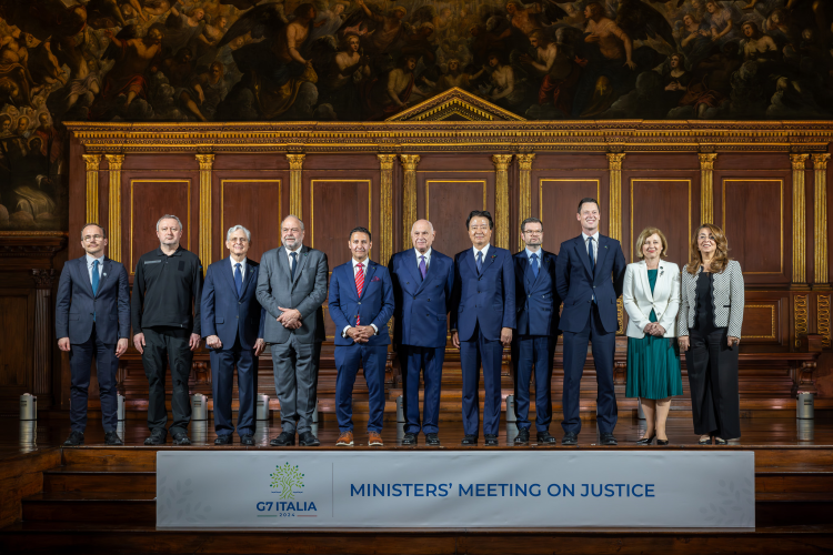 May 23, 2024 State Minister of Justice KADOYAMA attended the G7 Justice Ministers Meeting.