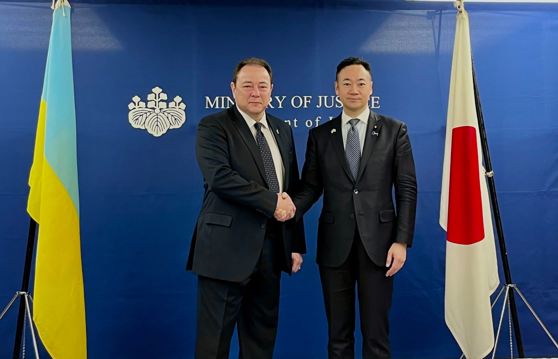 January 15, 2025 Courtesy Visit to the Minister of Justice by the Ambassador of Ukraine to Japan.
