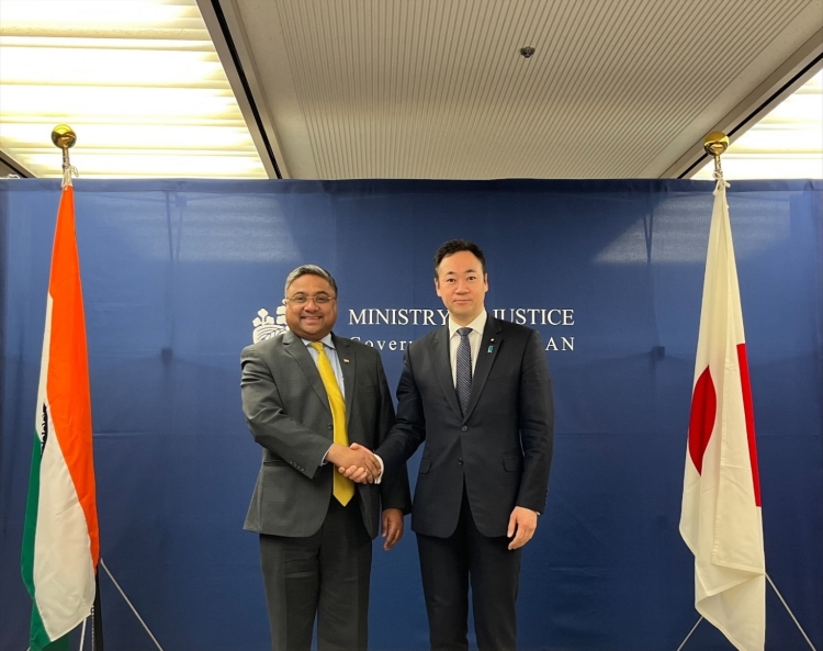 January 24, 2025 Courtesy Visit to the Minister of Justice by the Ambassador of India to Japan