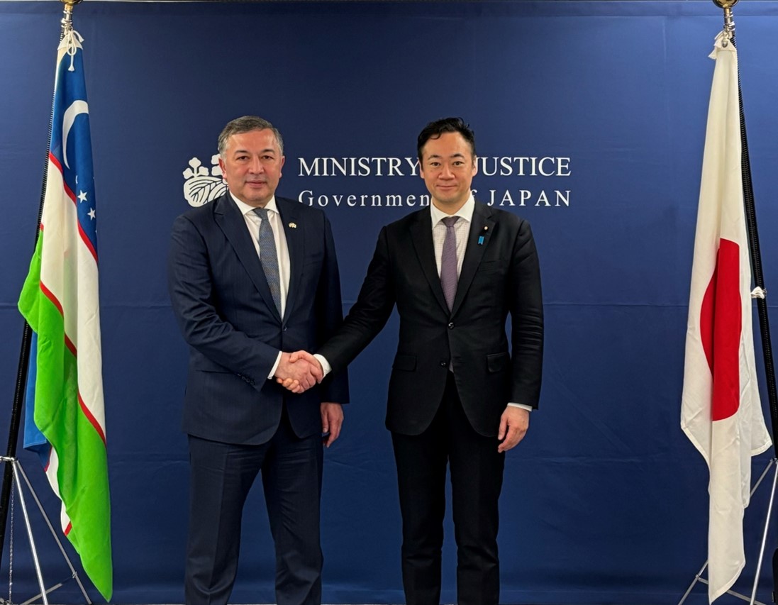 June 24, 2025 Courtesy Visit to the Minister of Justice by the Director of the Migration Agency of the Republic of Uzbekistan.