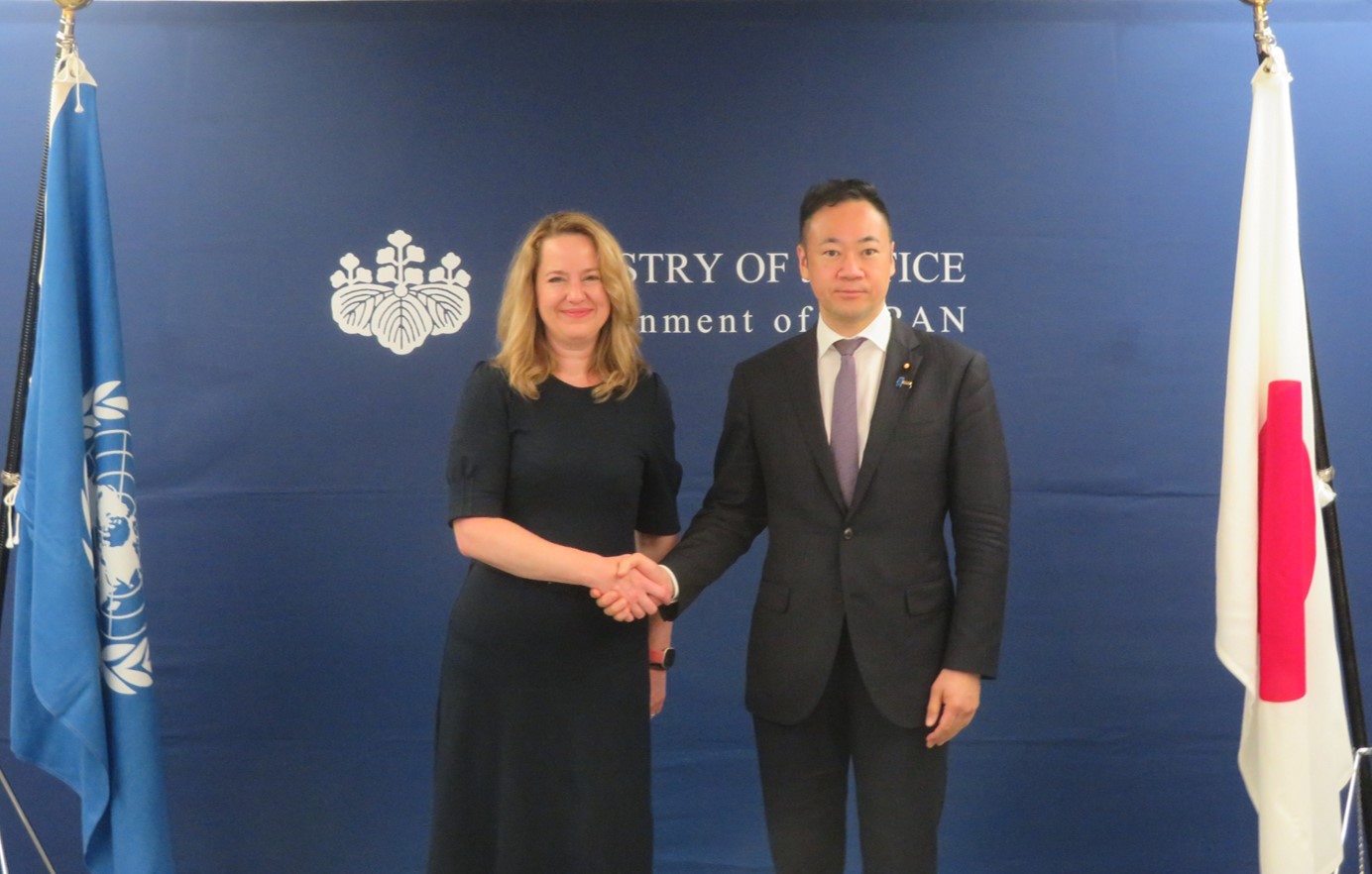 September 3, 2025 Courtesy Visit to the Minister of Justice by the Director General of the International Organization for Migration (IOM).