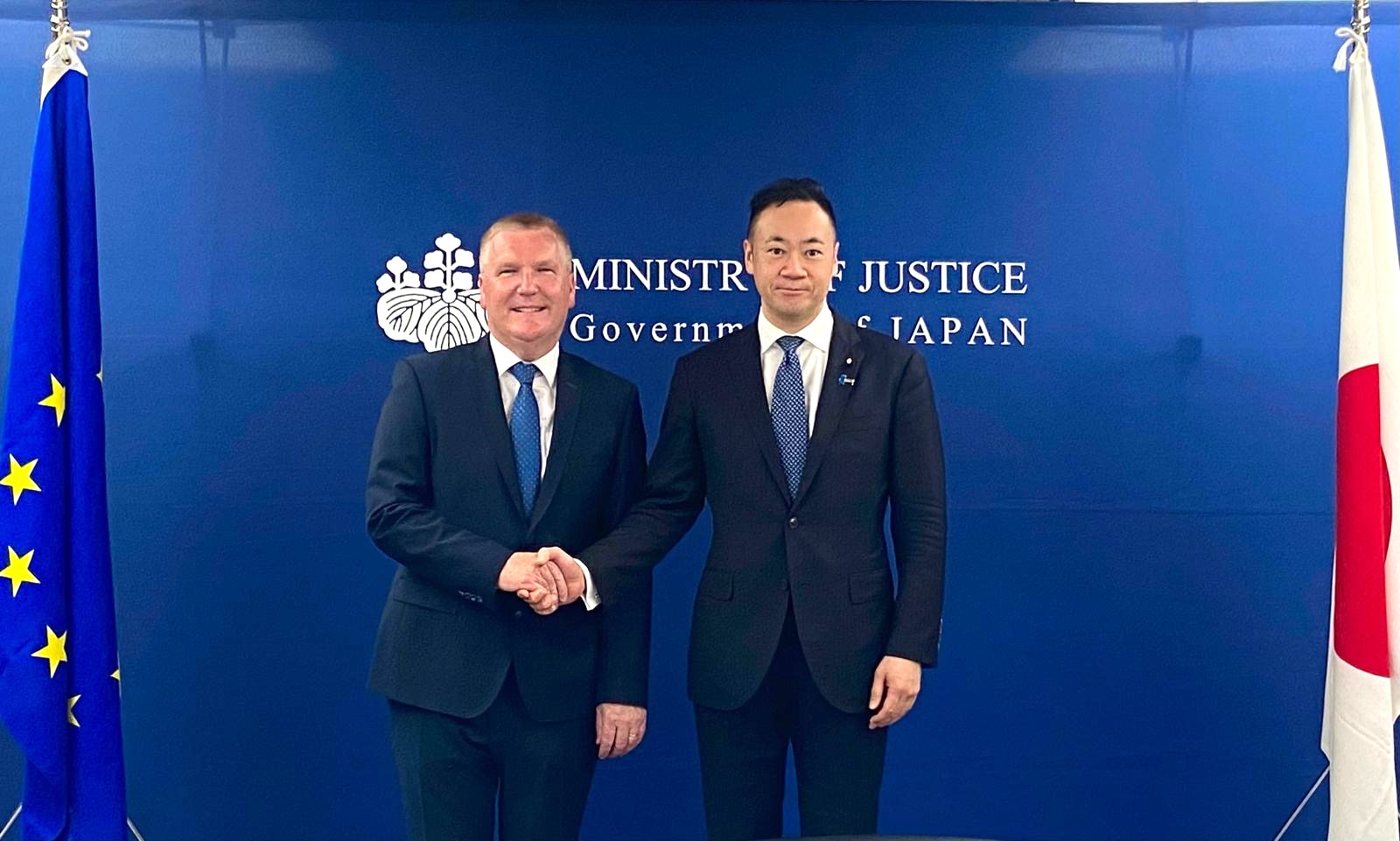 October 8, 2025 Courtesy Visit to the Minister of Justice by the European Commissioner for Democracy, Justice, the Rule of Law, and Consumer Protection. 