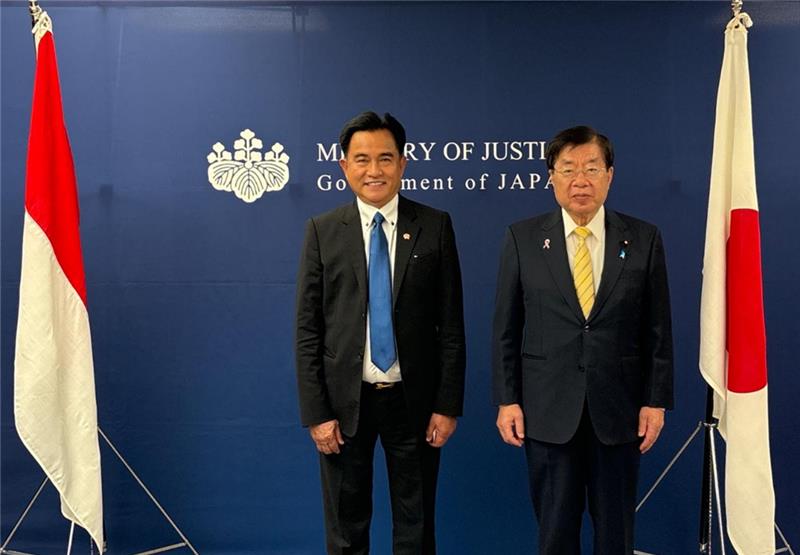 December 3, 2025 Courtesy Visit to the Minister of Justice by the Coordinating Minister of Law, Human Rights, Immigration, and Corrections of the Republic of Indonesia