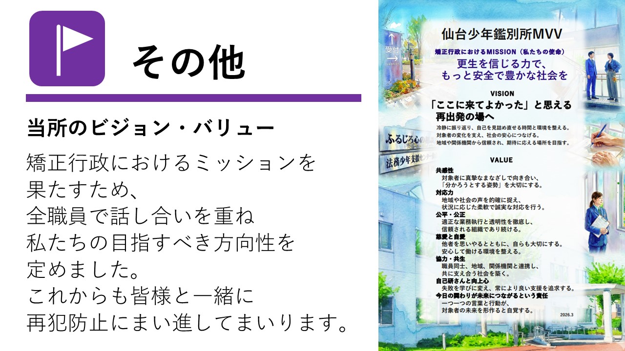 その他　当所のビジョン・バリュー