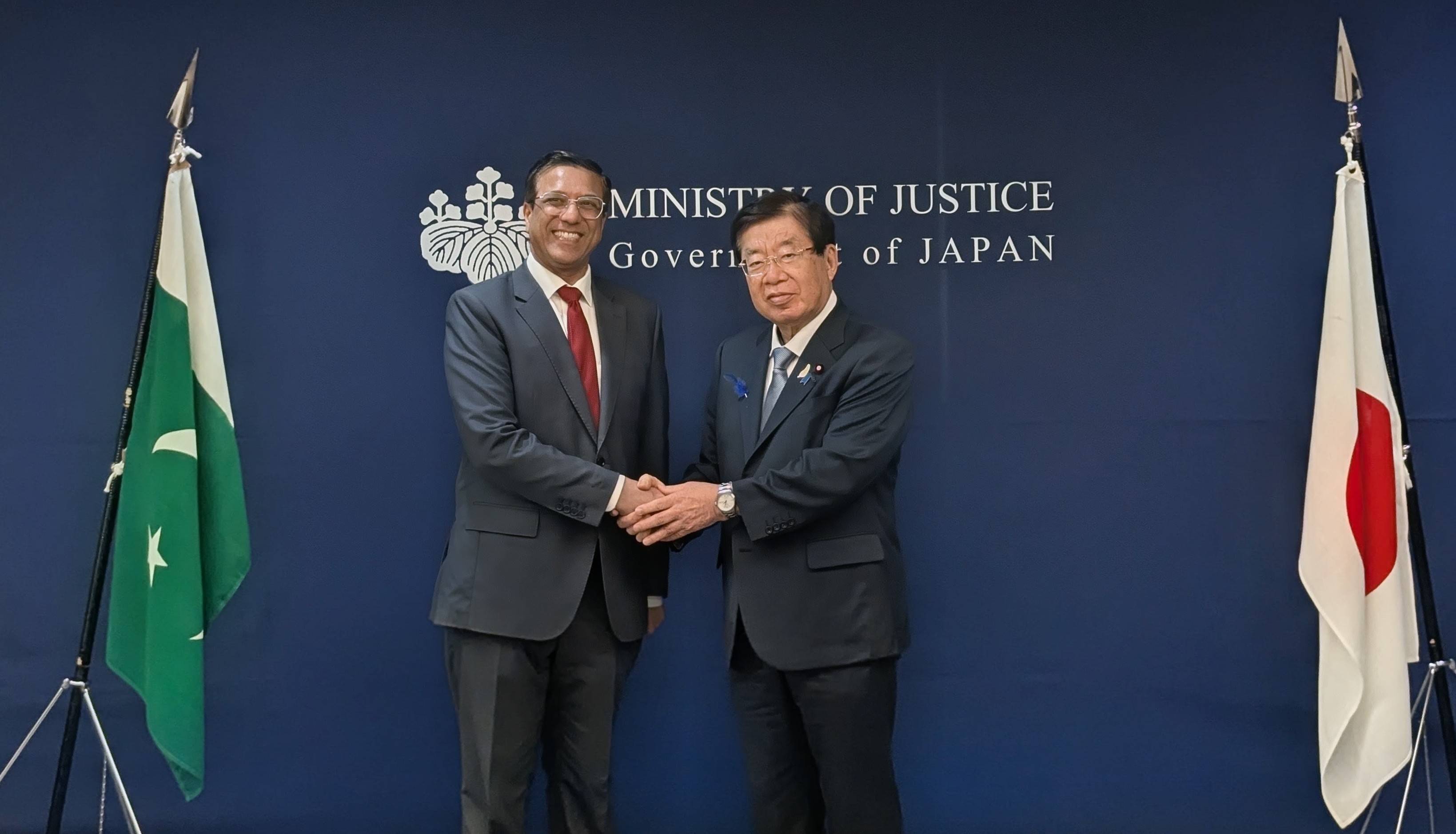 平口洋法務大臣が駐日パキスタン大使による表敬訪問を受けました。