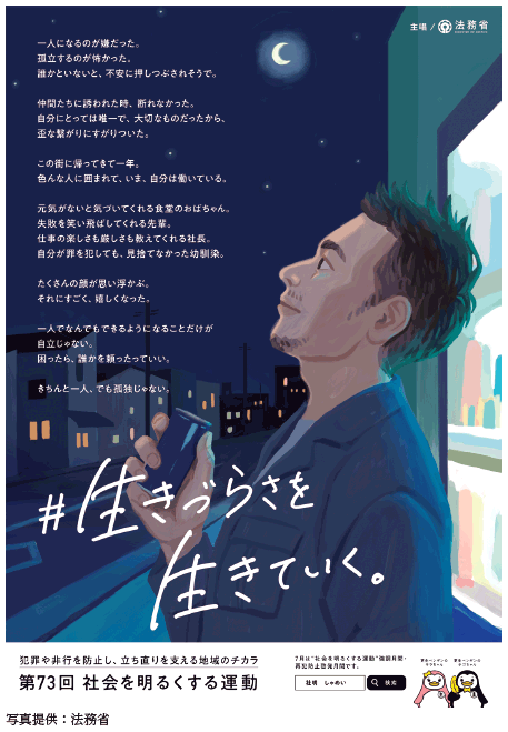 写真8-95-2　第73回 “社会を明るくする運動”ポスター