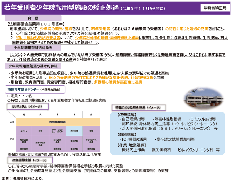 資5-56-2　若年受刑者少年院転用型施設の矯正処遇