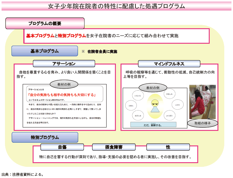 資5-60-1　女子少年院在院者の特性に配慮した処遇プログラムの概要