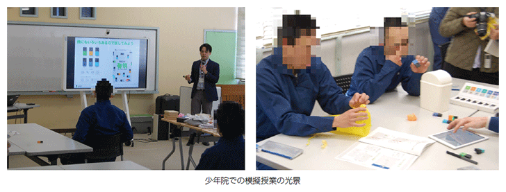 少年院での模擬授業の光景