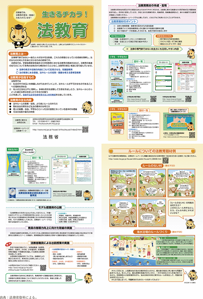 資6-102-2 法教育に関するリーフレット