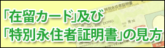 「在留カード」及び「特別永住者証明書」の見方